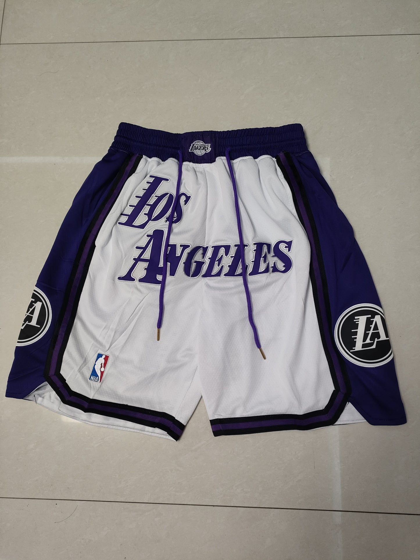 23 Season Lakers White City Pocket Shorts