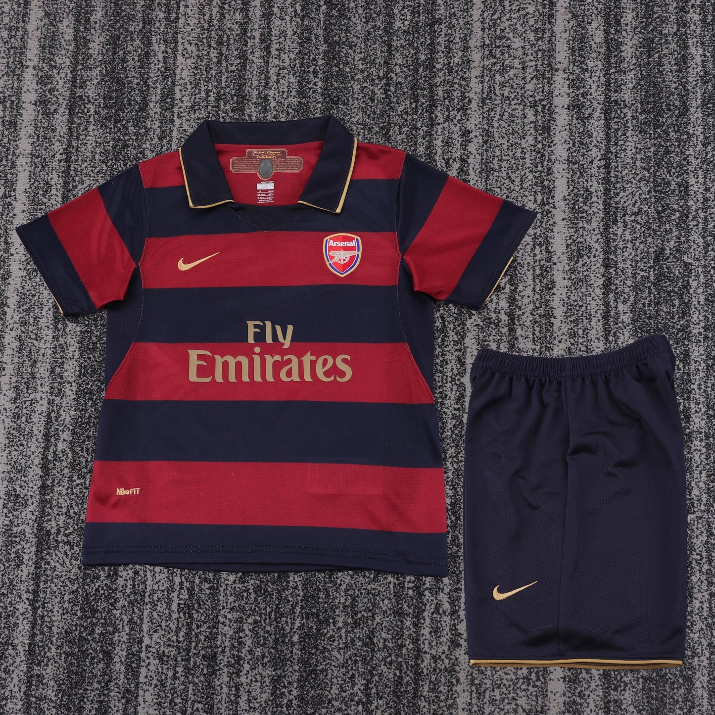 Retro Kids 2007/08 Arsenal Second away Football Shirt&Size16-28