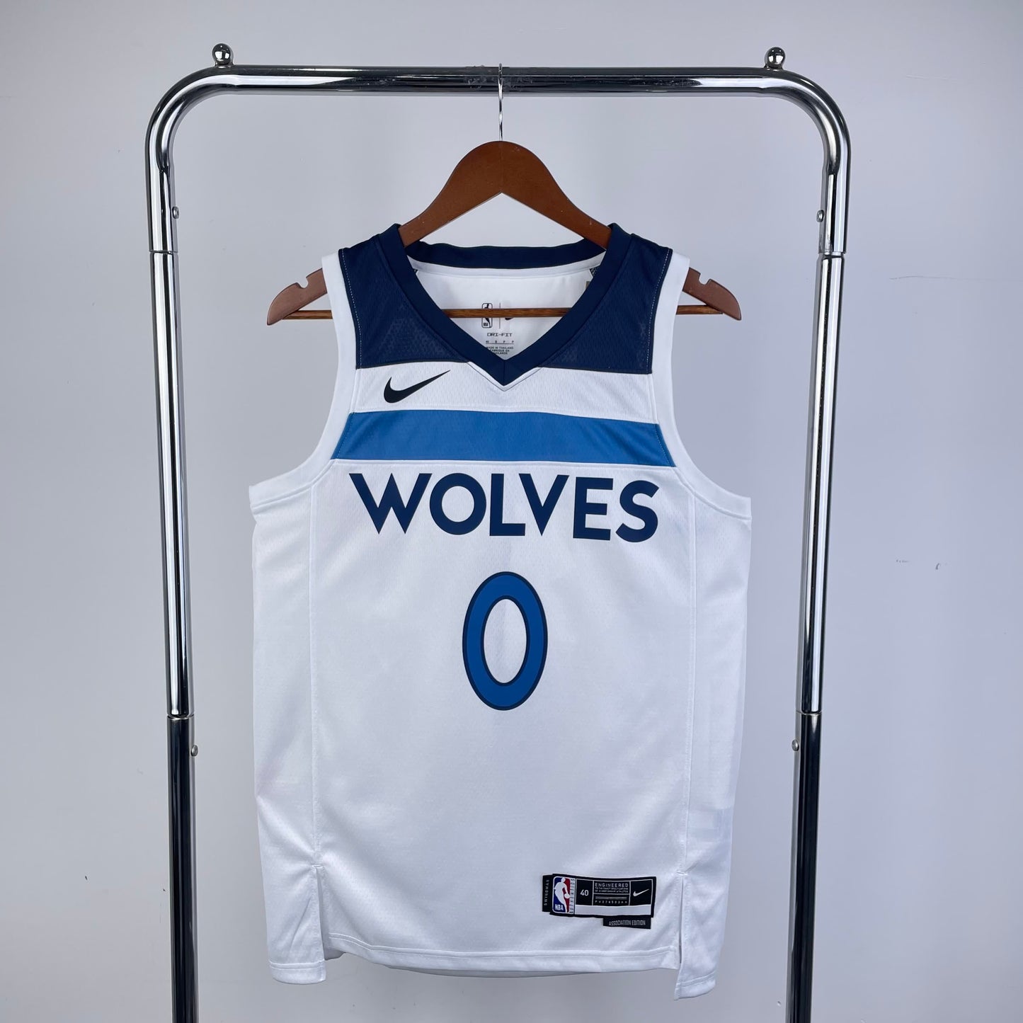 23 Season Timberwolves Home White 0 # Russell
