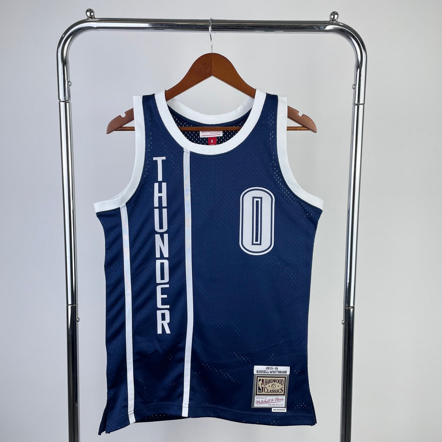 MN Heat Pressed Vintage Jersey: SW Thunder 2015/16 Navy Blue 0 # Westbrook