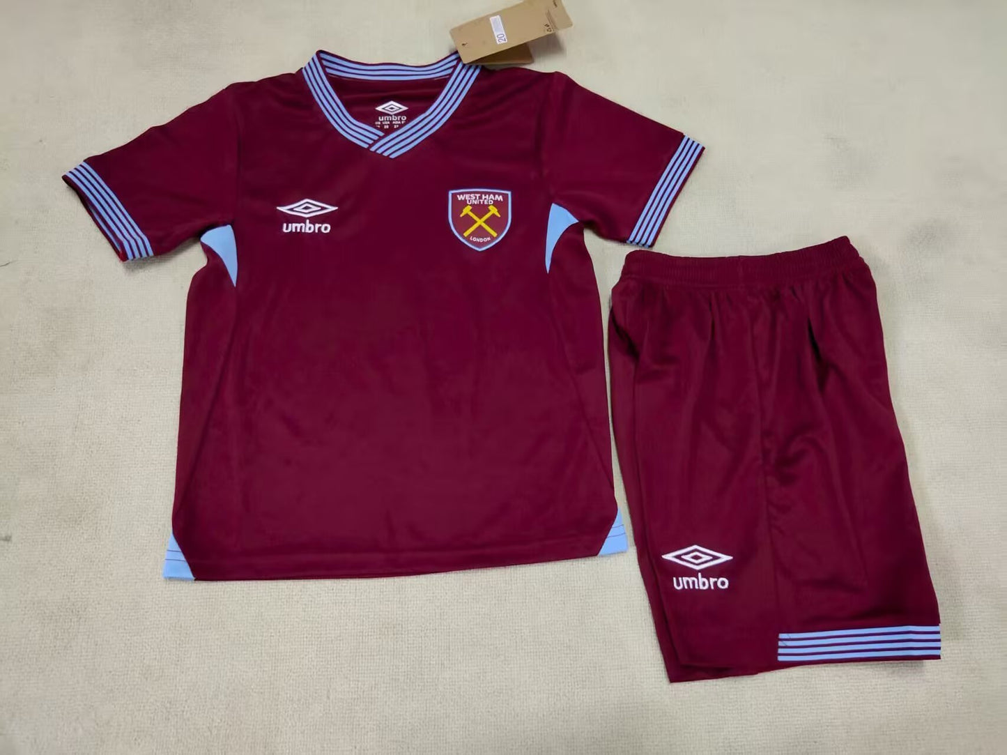 25/26 Kids West Ham home size 16-30