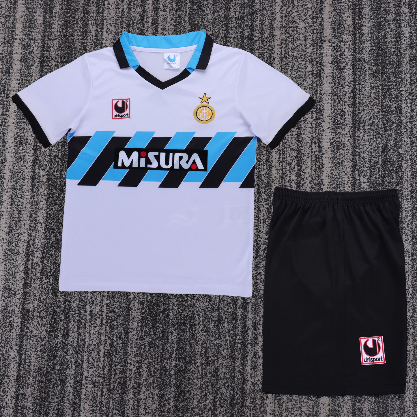 Retro Kids 1990/91 Inter Milan away football Jesse&Size16-28