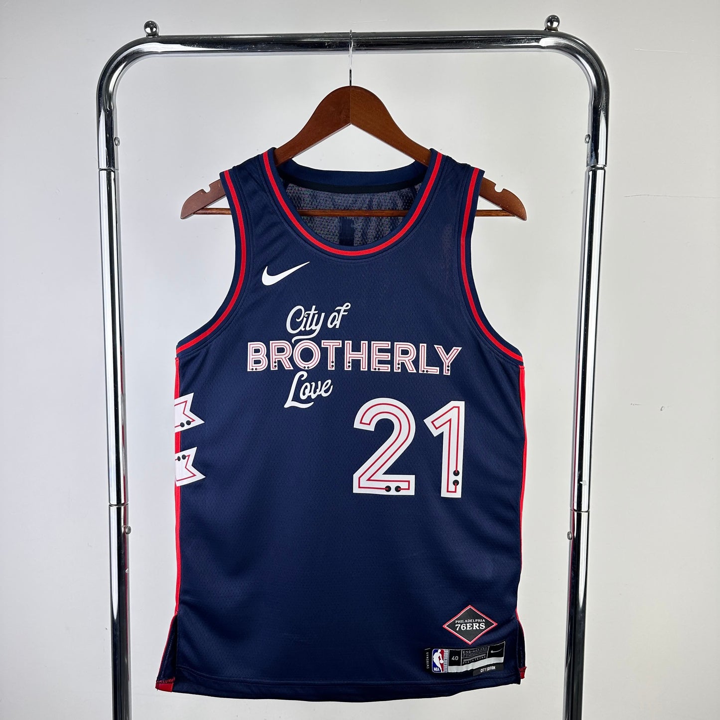 24 Season 76ers City Edition 21 # Embiid