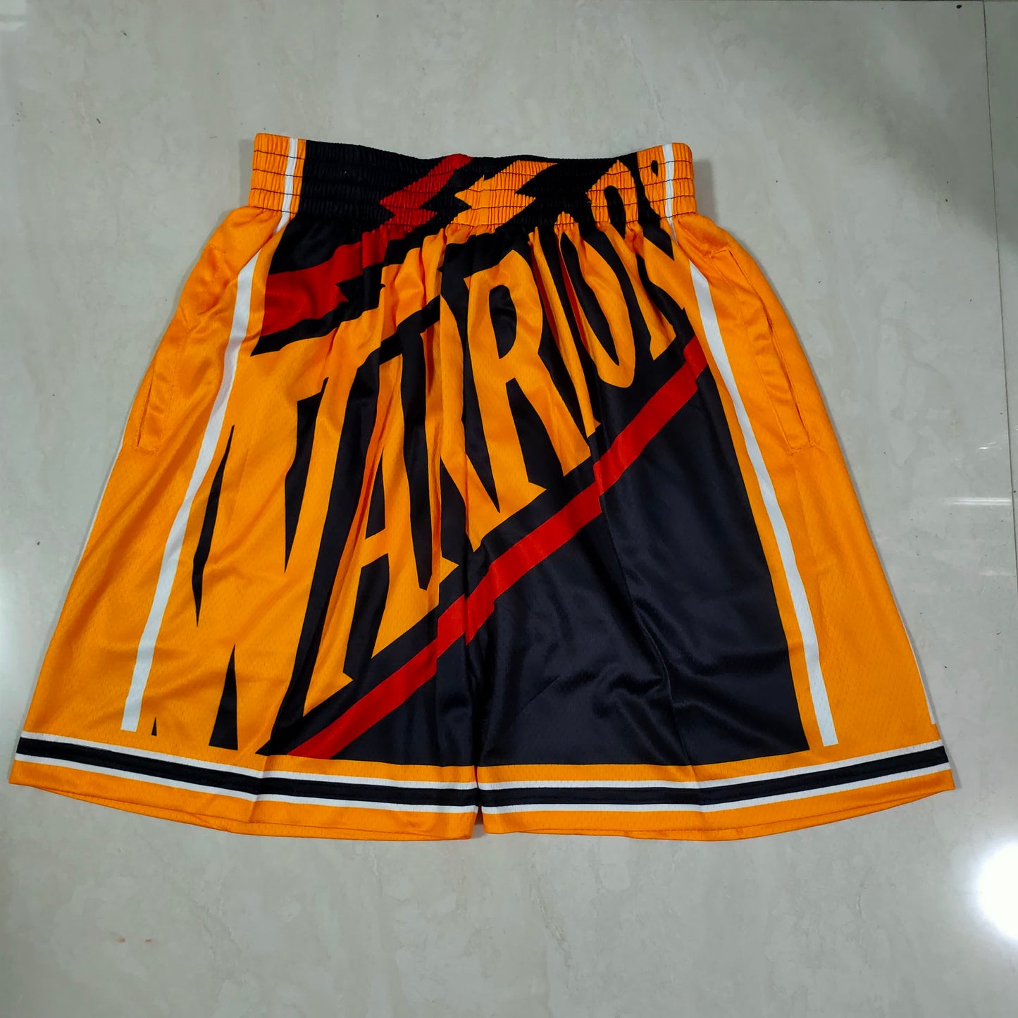 Warriors Black Mitchell&ness Pocket Shorts