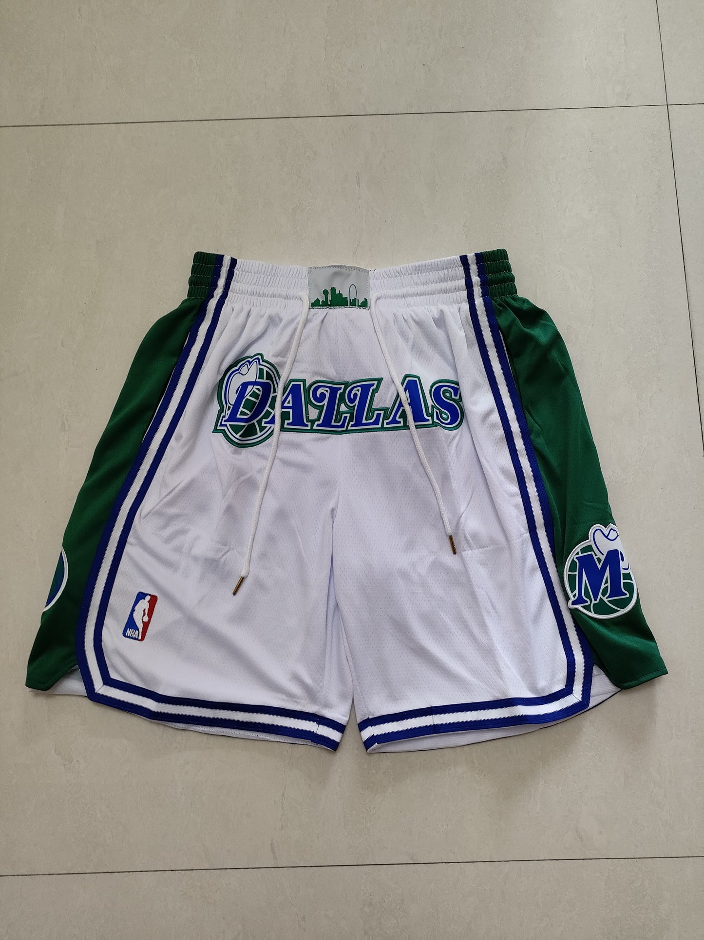 Mavericks City Edition White Pocket Shorts