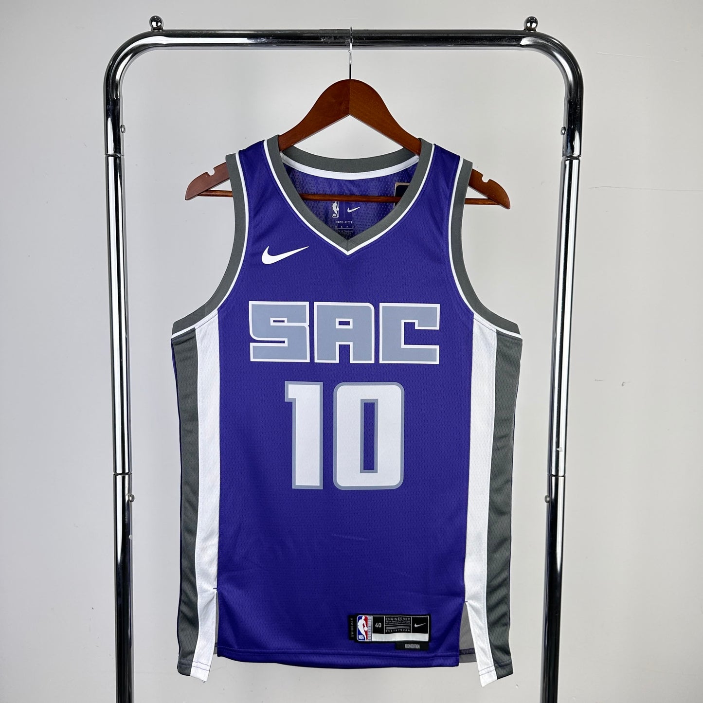23 season Kings away purple 10 # Sabonis