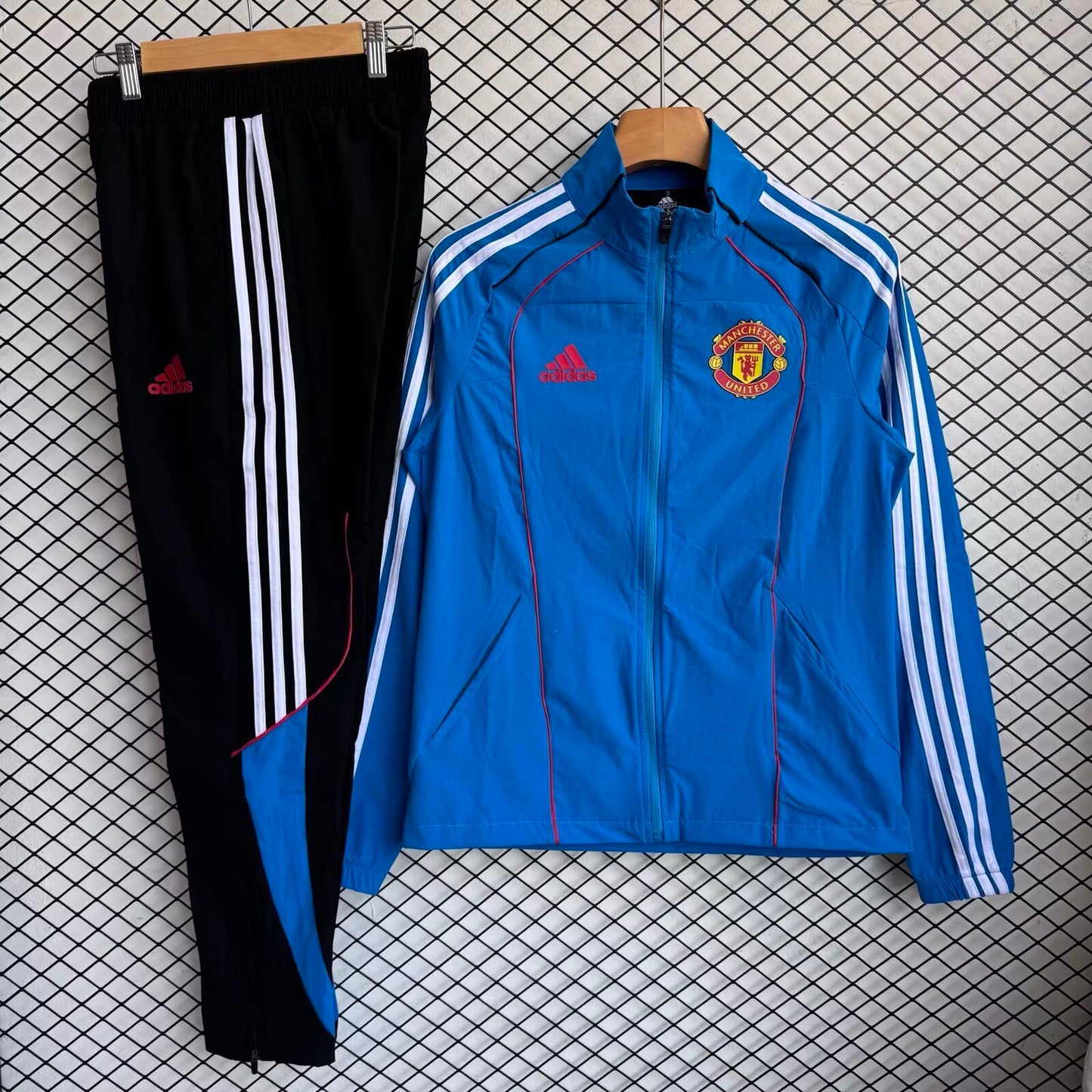2025/26 Manchester United Blue Windbreaker Set S-XXL