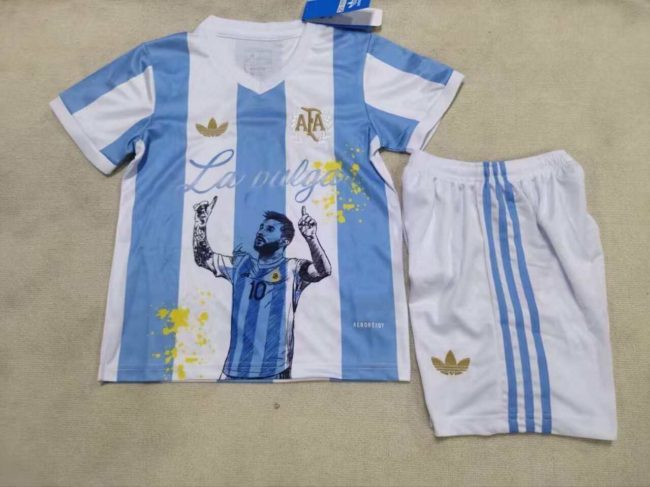 25/26 Kids Argentina Messi Commemorative Edition Size 16-30