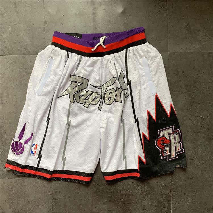 Raptors JUST DON Vintage Pants White