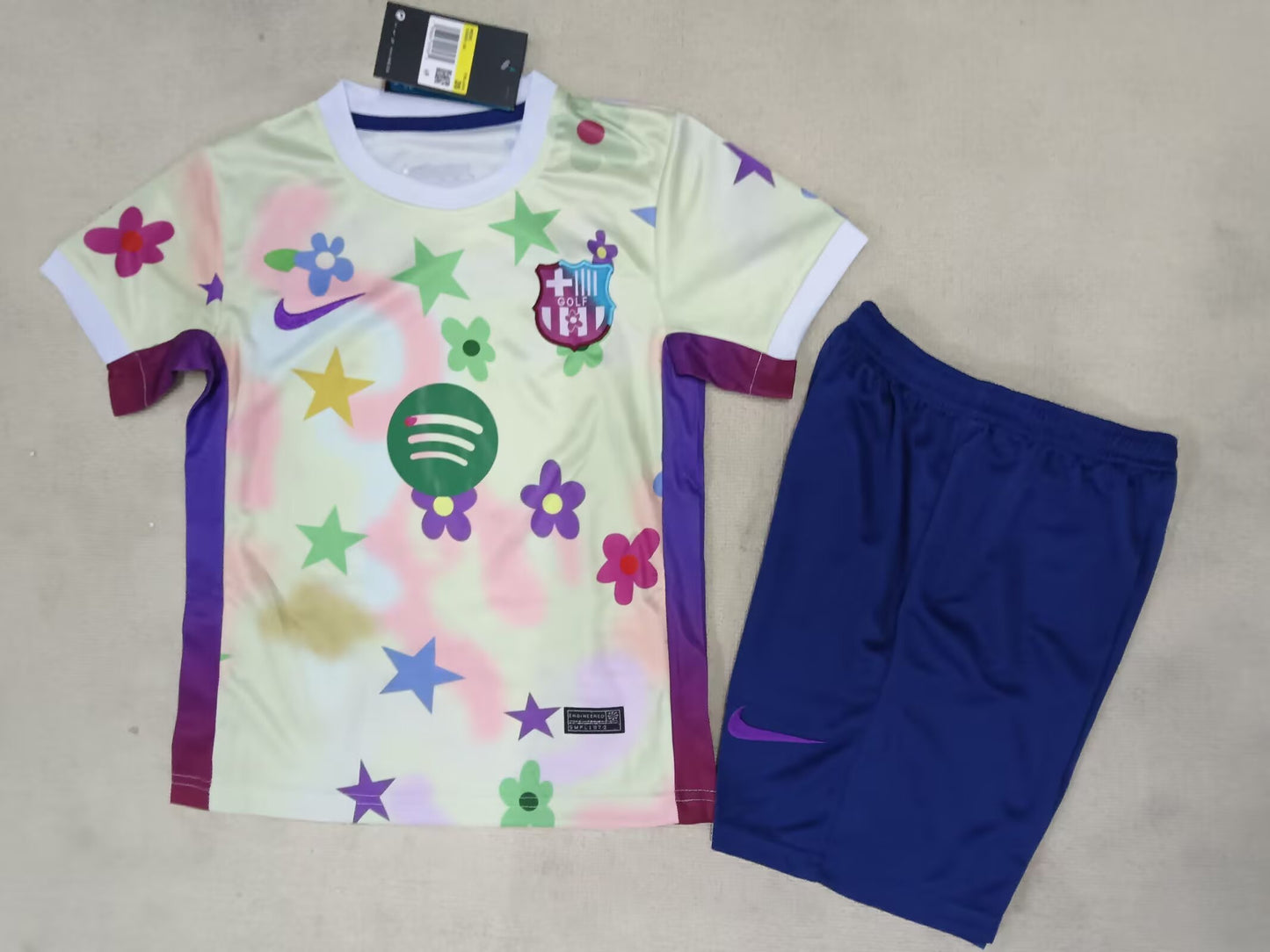 25/26 Kids Barcelona Special Edition Flower Sizes 16~28