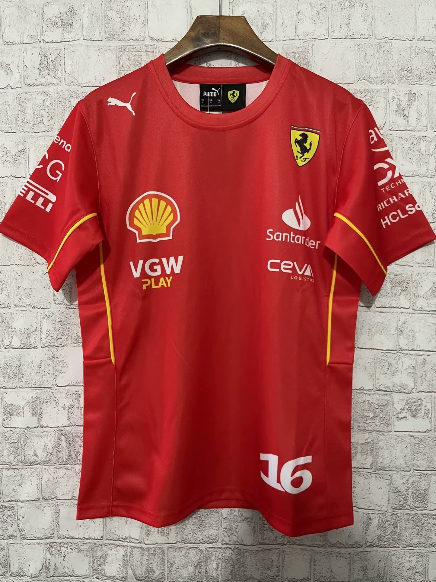 F1 2024 Ferrari 16 round neck S-5 XL