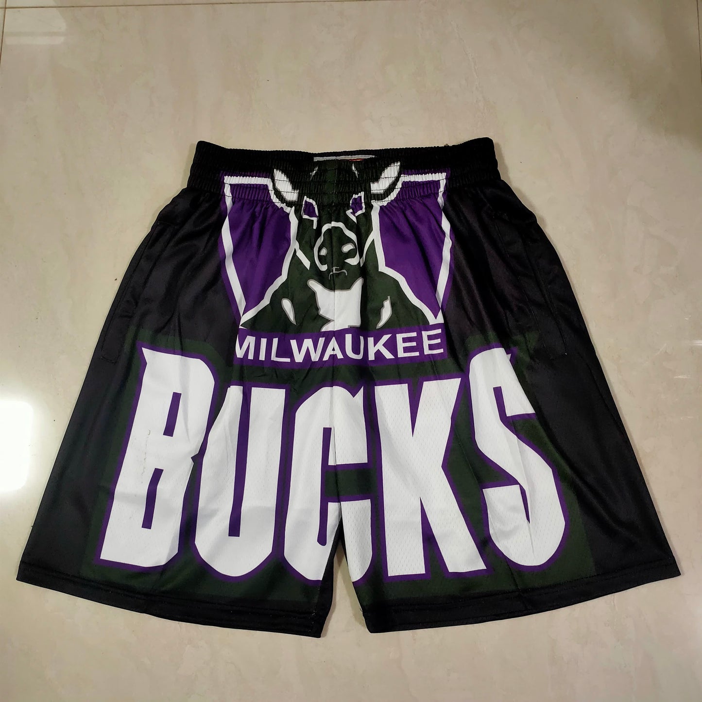 Bucks Black Mitchell&ness Pocket Shorts