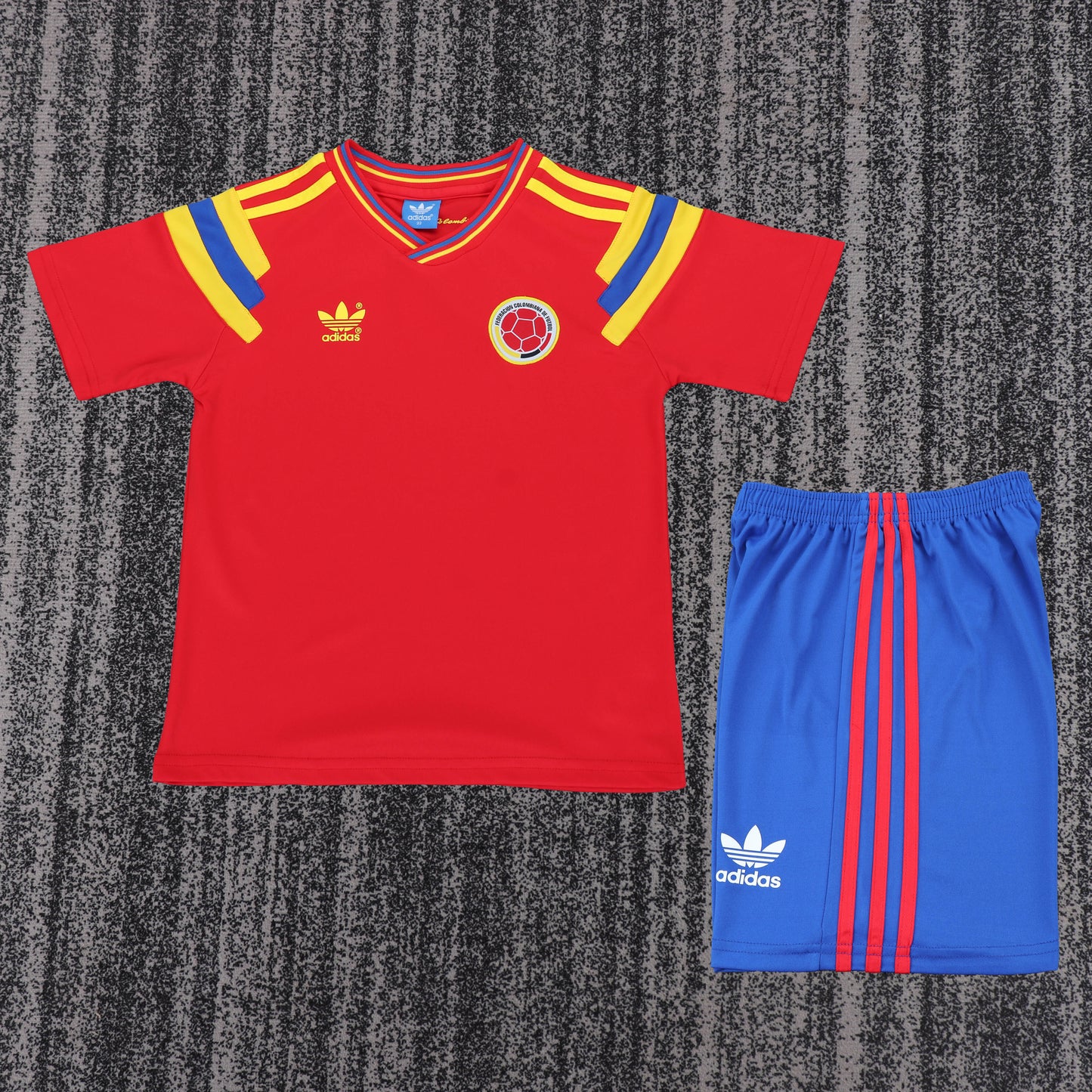 Retro Kids 1990 Colombia Away Football Jersey&Size16-28