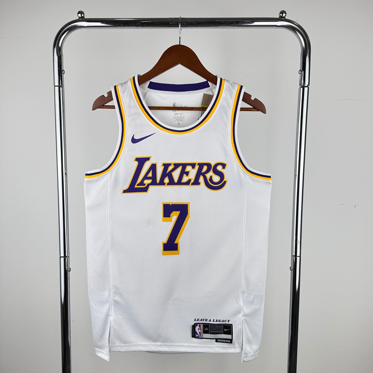 23rd season Lakers round neck white No. 7 Anthony