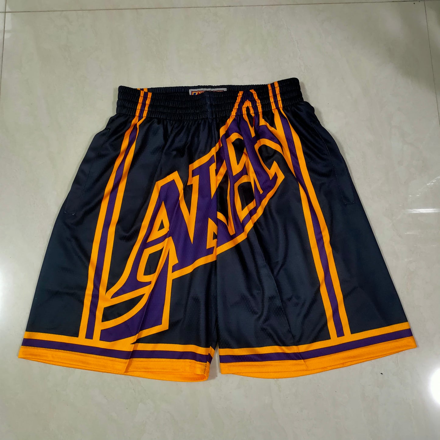 Lakers Black Mitchell&ness Pocket Shorts