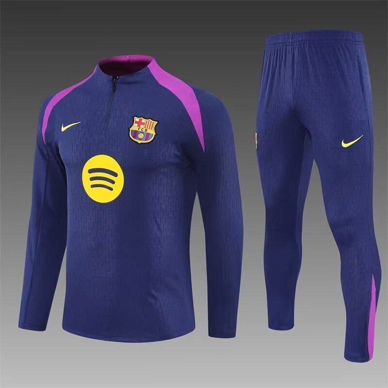 25/26 Barcelona Blue Half Pull Training Suit S-XXL