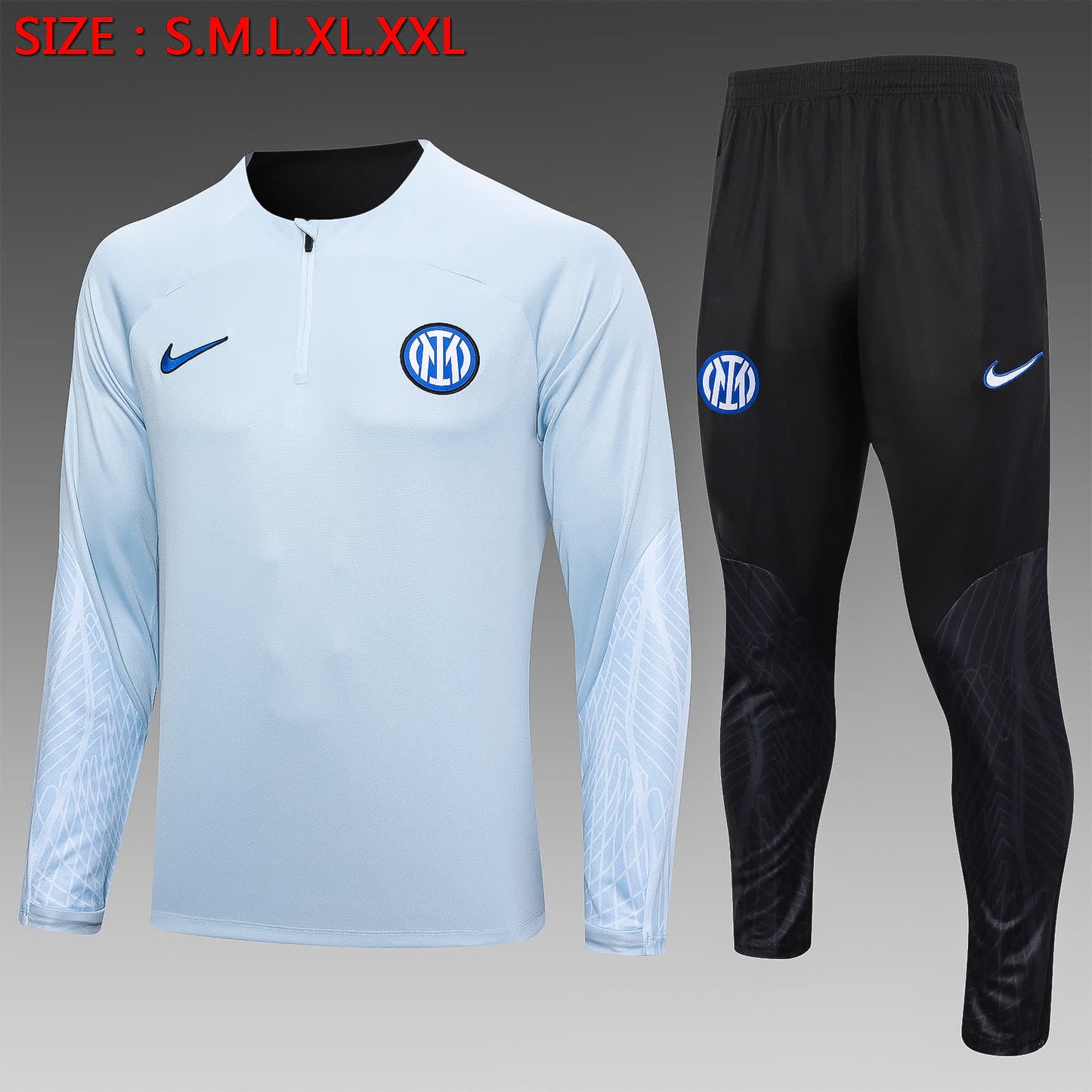 23/24 Half pull Inter Milan Light Grey