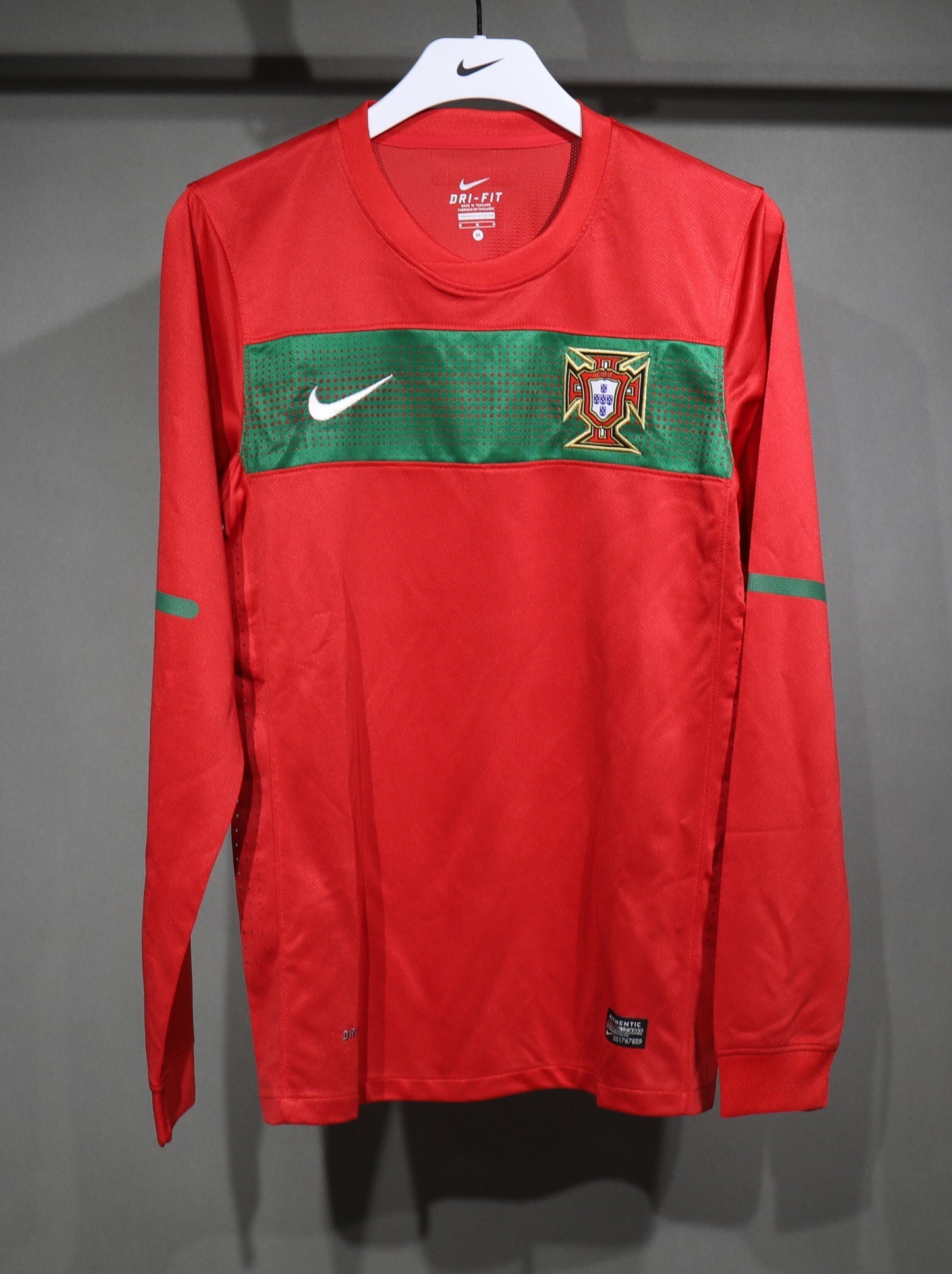 Retro 2010 World Cup Portugal Home Long Sleeve Player Edition S-3XL