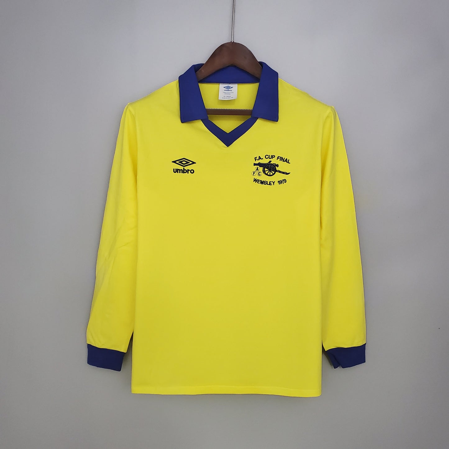 Retro long sleeve Arsenal 71/79 away yellow S-XXL