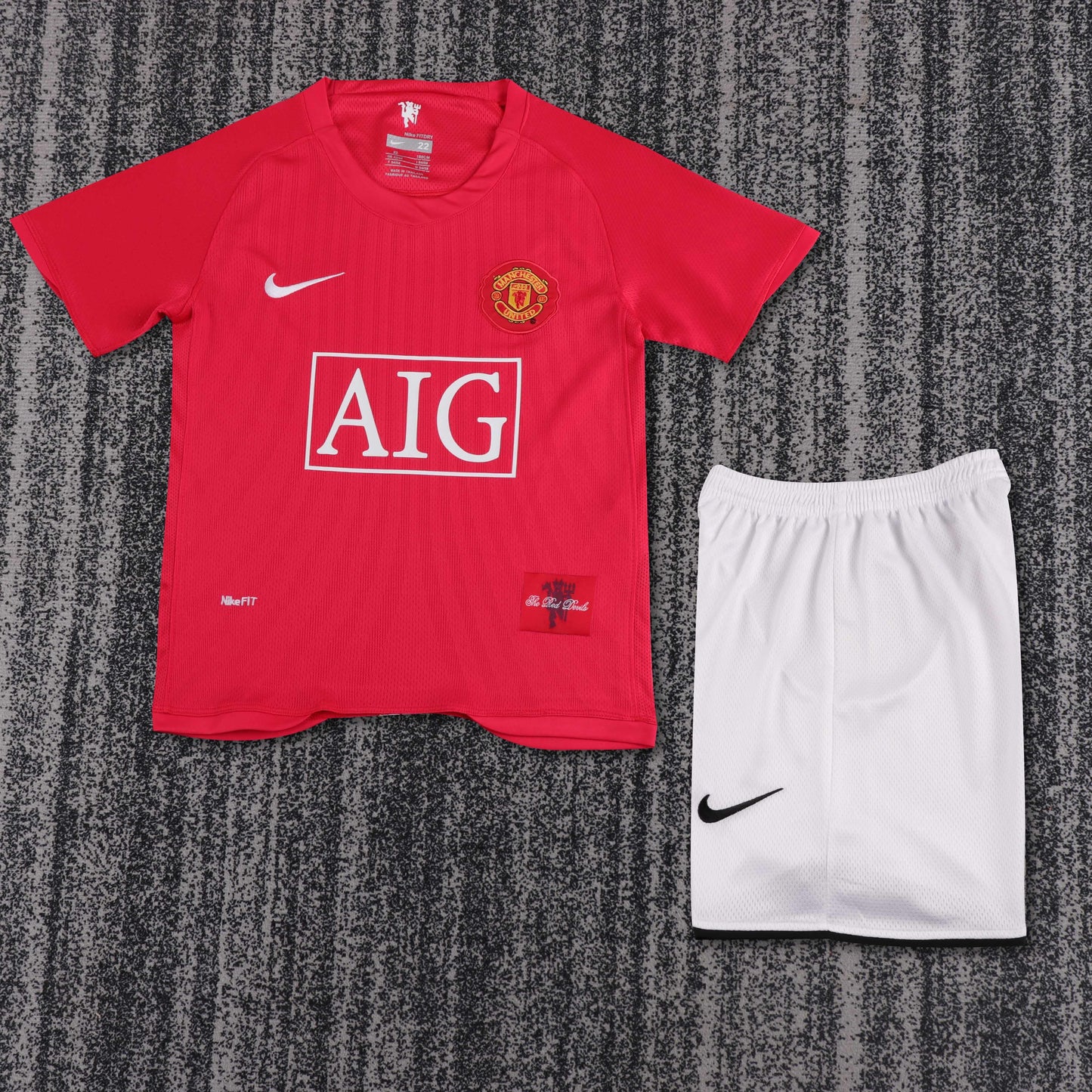 Retro Kids 2007/08 Manchester United Home Size: 16-28