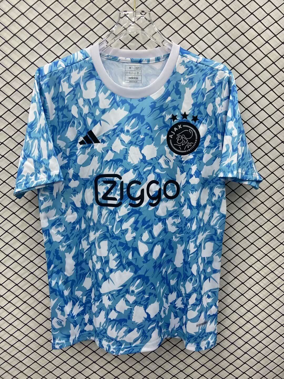23/24 Ajax Blue and White Training Clothes