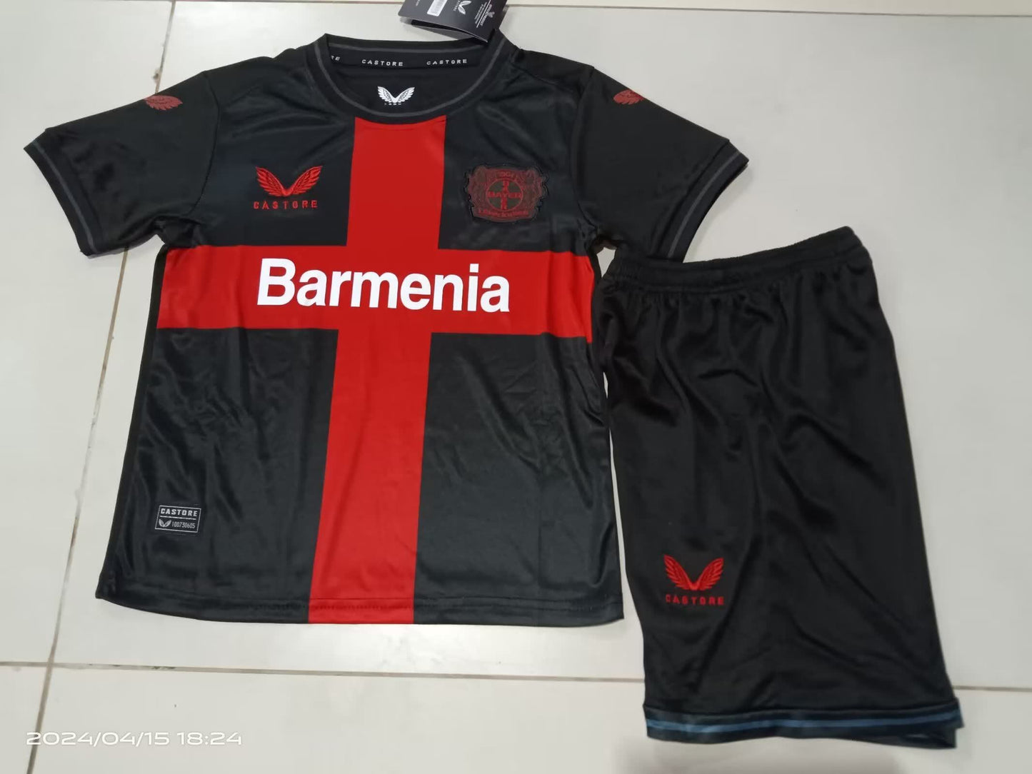 23/24 Kids Leverkusen Home Size: 16-28