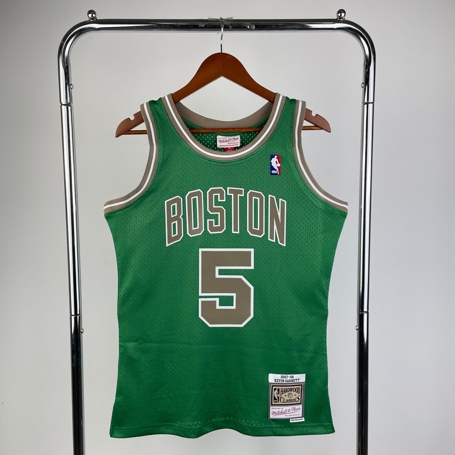 MN Heat Pressed Vintage Jersey: SW Celtics 07/08 Santa Fe 5 #Garnett