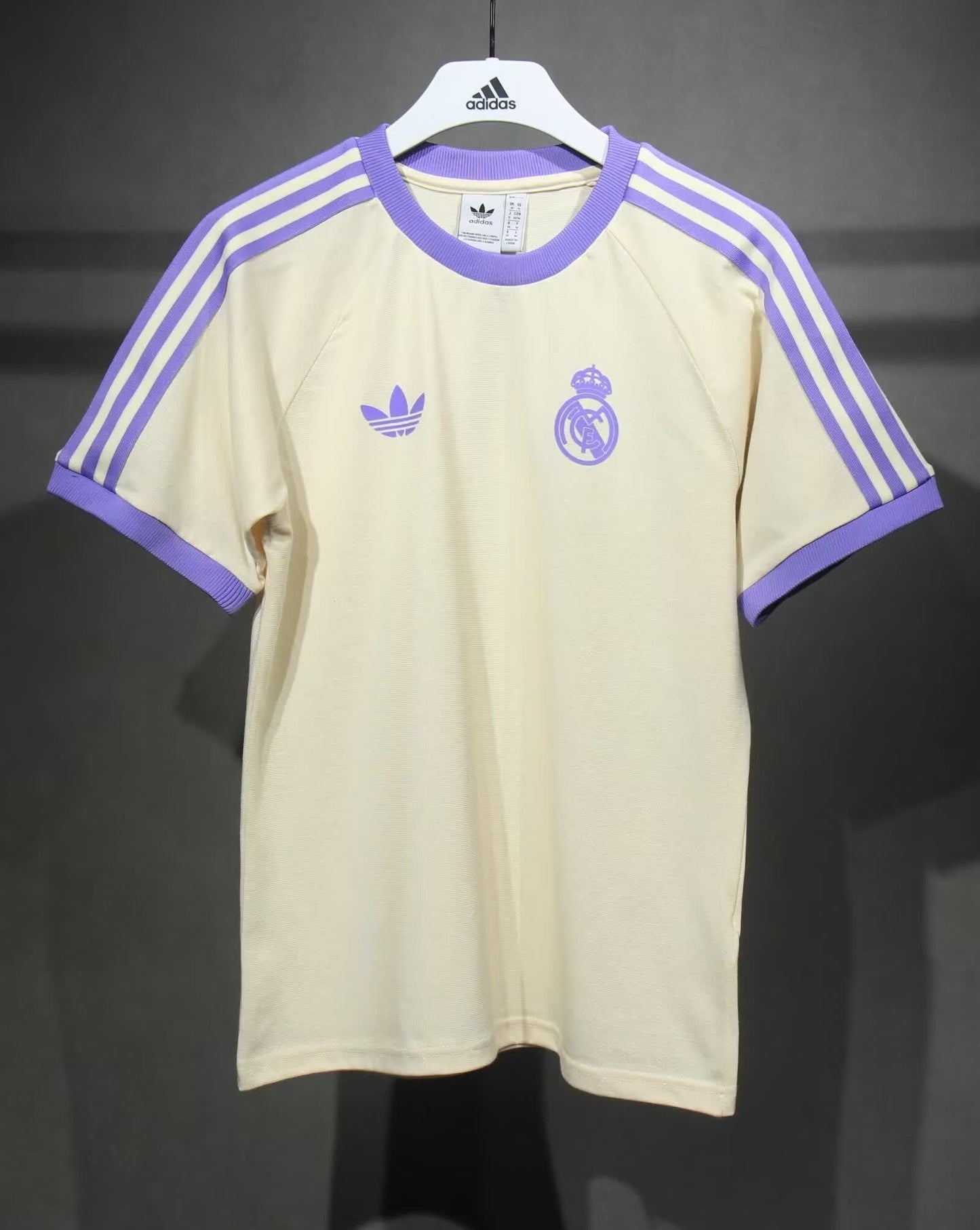 24/25 Real Madrid off white cotton T-shirt S-2XL