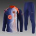 /26 Barcelona Blue Orange Half Pull Training Suit S-XXL8