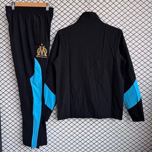 /26 Marseille Black Windbreaker Set S-XXL3