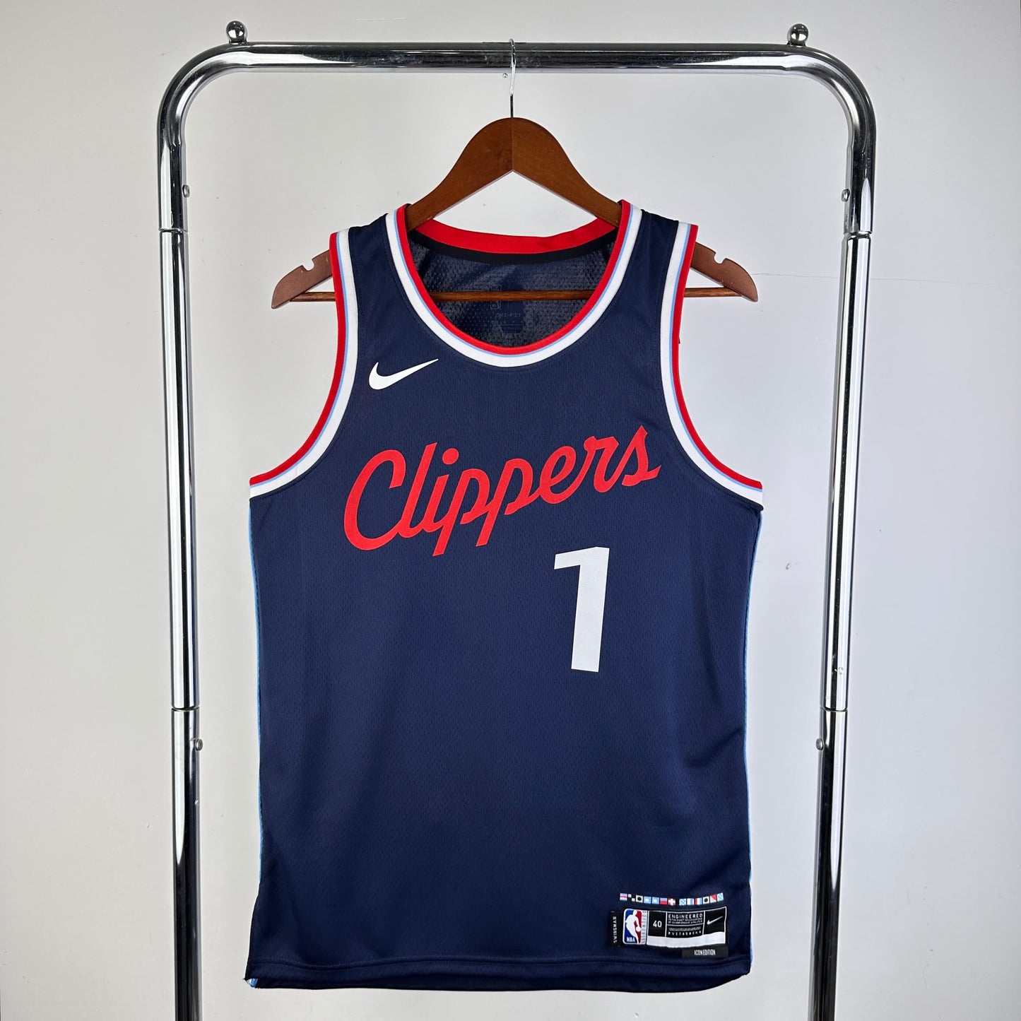 25 Season Clippers away navy blue 1 # Harden
