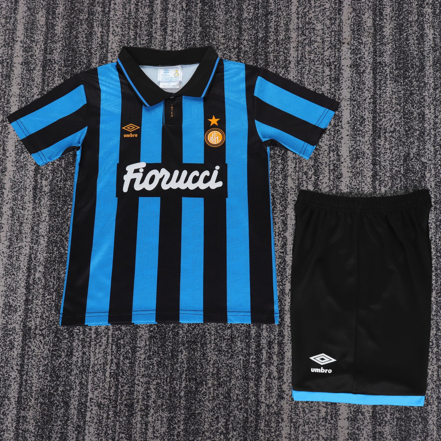 Retro Kids 1992/94 Inter Milan home football Jersey&Size16-28