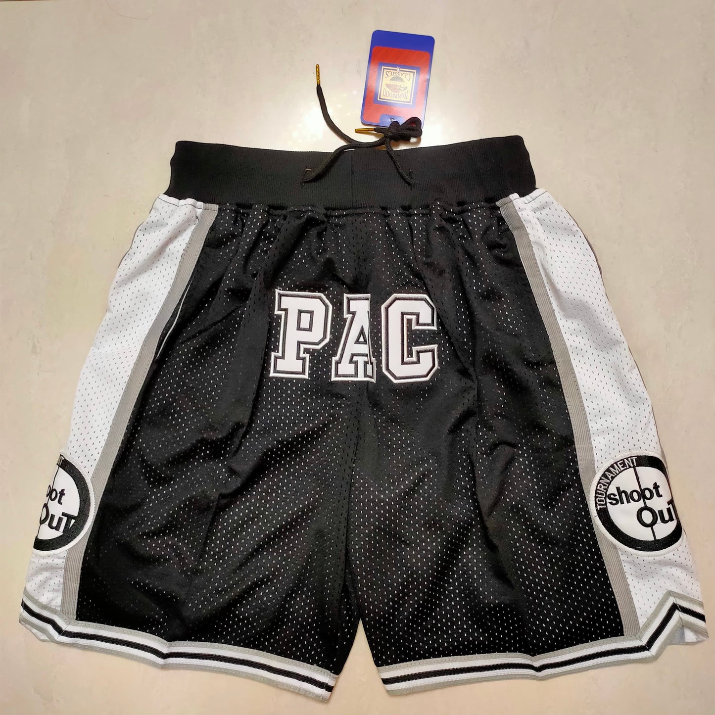 PAC black pocket shorts