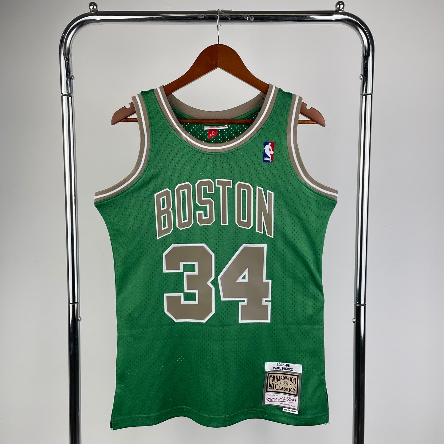 MN Heat Pressed Vintage Jersey: SW Celtics 07/08 Santa Pau 34 # Pierce