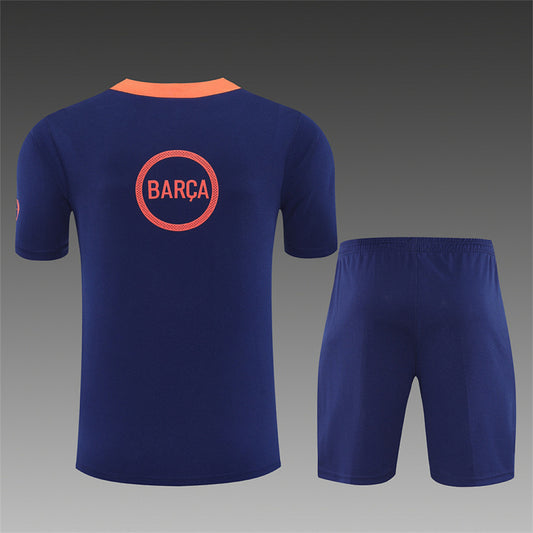 /26 Barcelona Royal Blue Training Suit (Adults and Kids)8