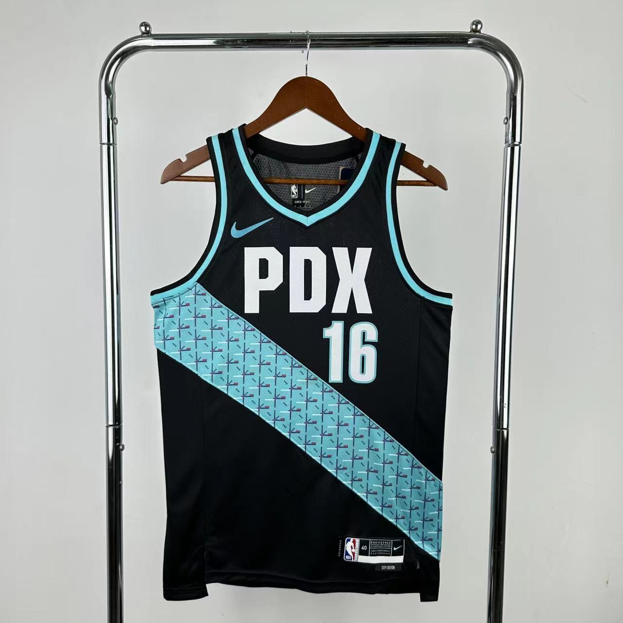 26th season Portland Trail Blazers City Edition 16 # Yang NBA jersey S-XXL