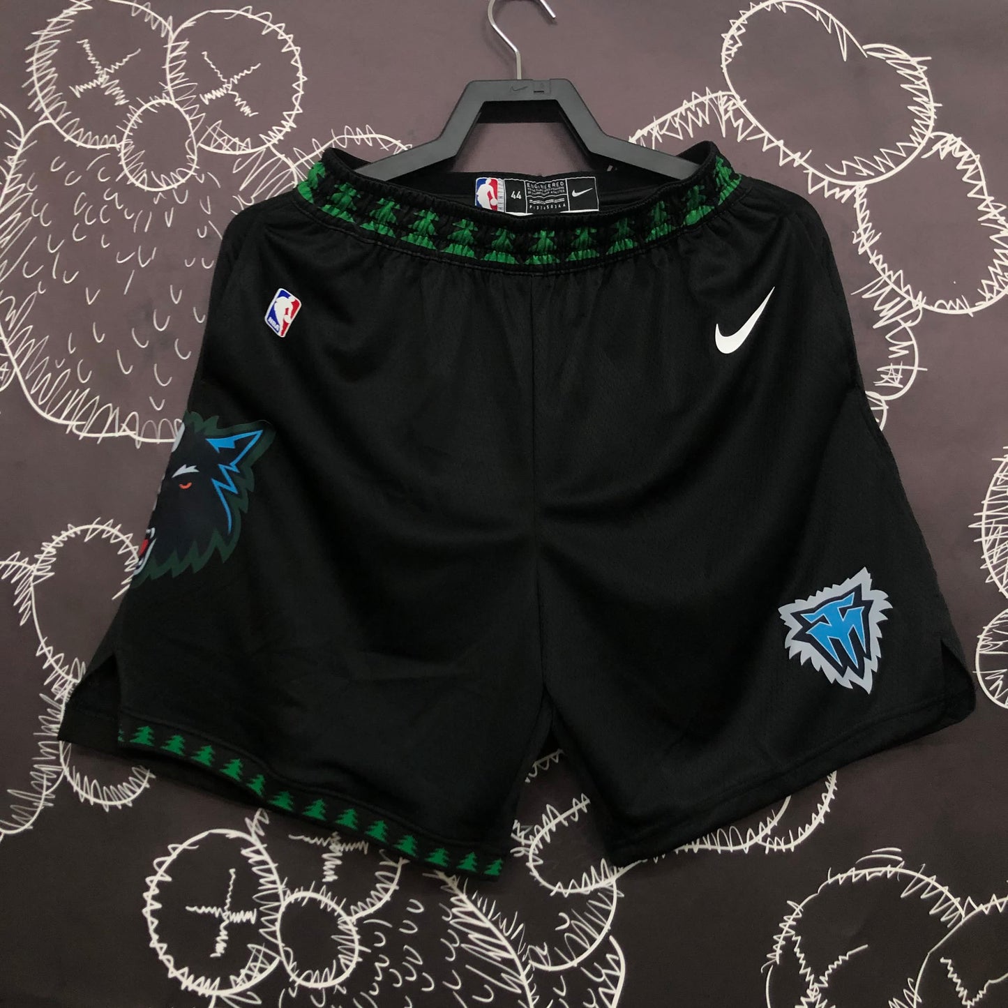 Timberwolves Vintage Black Shorts