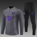/26 Barcelona Grey Half Pull Training Suit Yupoo Soccer Jerseys (Adults&Kids)7
