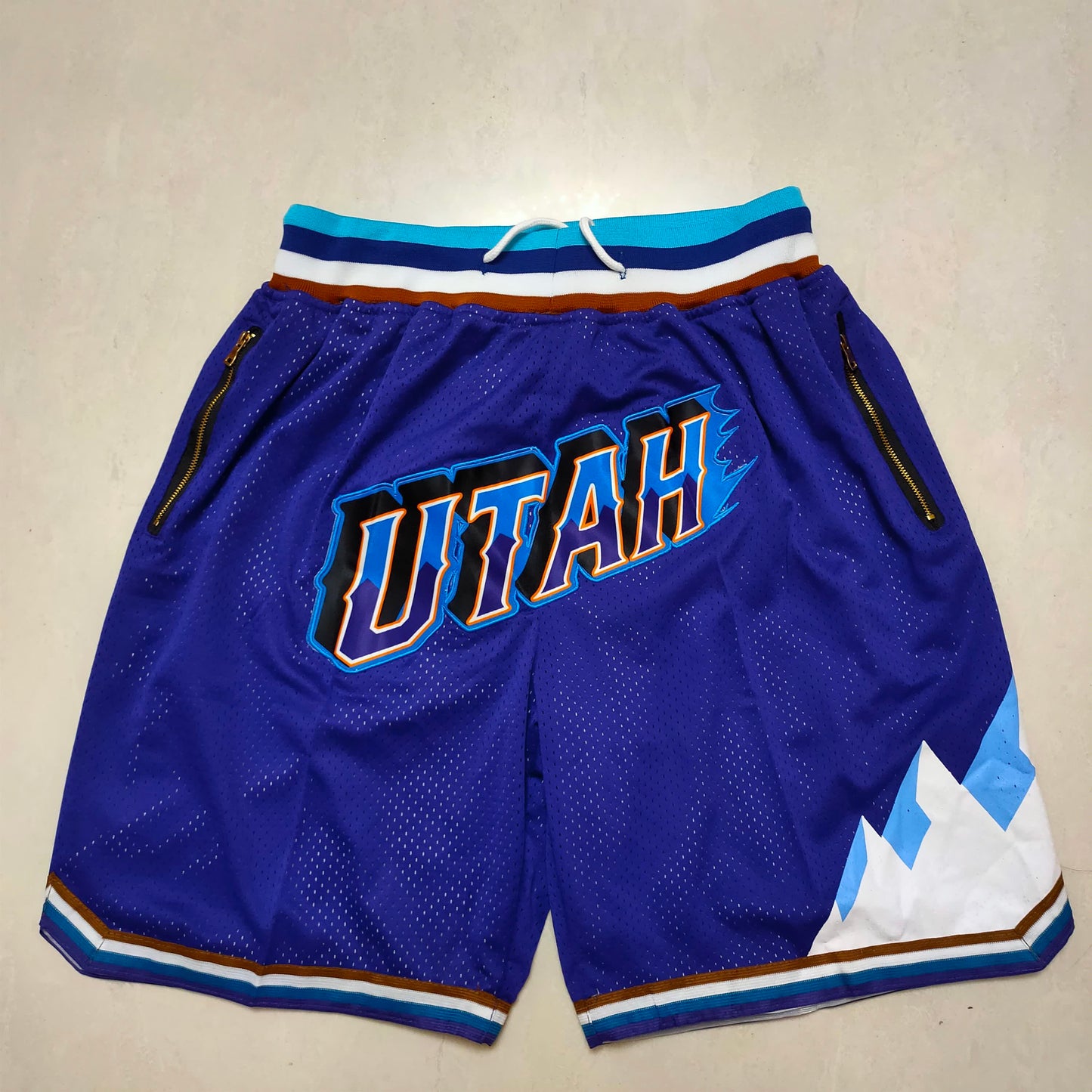 Jazz Big Snow Mountain UTAH Purple Pocket Shorts