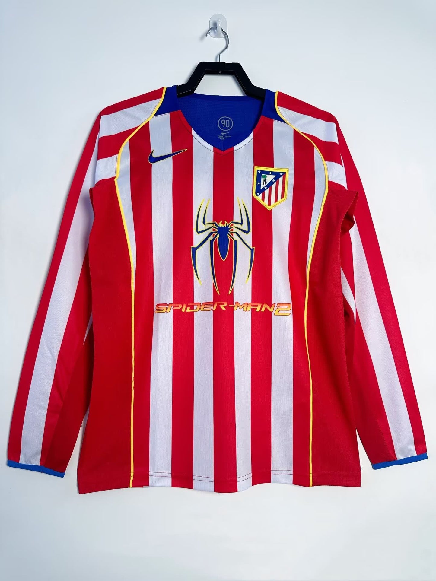 Retro 2004/05 Atletico Madrid home long sleeved S-XXL