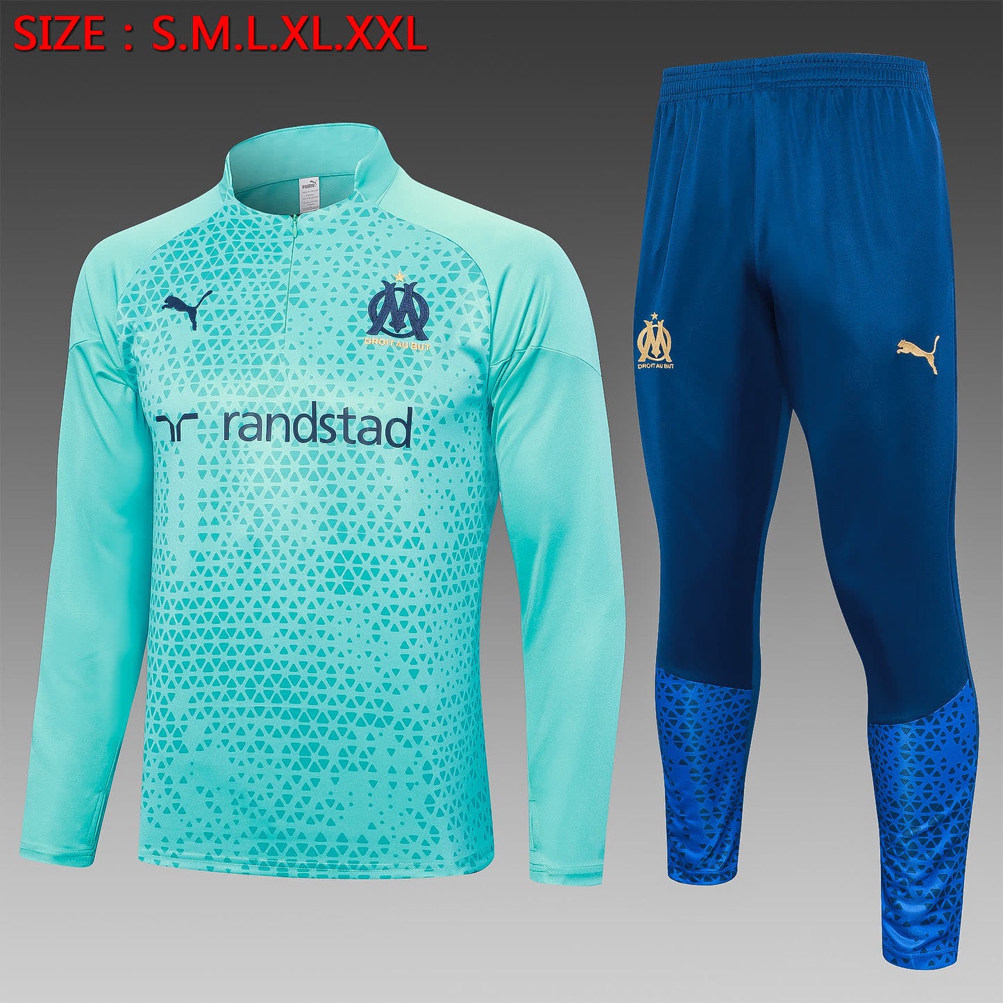 23/24 Half pull Marseille Blue