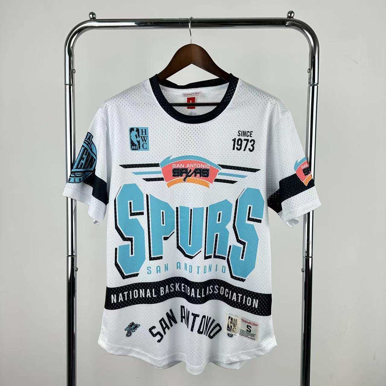 26th San Antonio Spurs MN Retro Short sleeved NBA T-shirt S-XXL