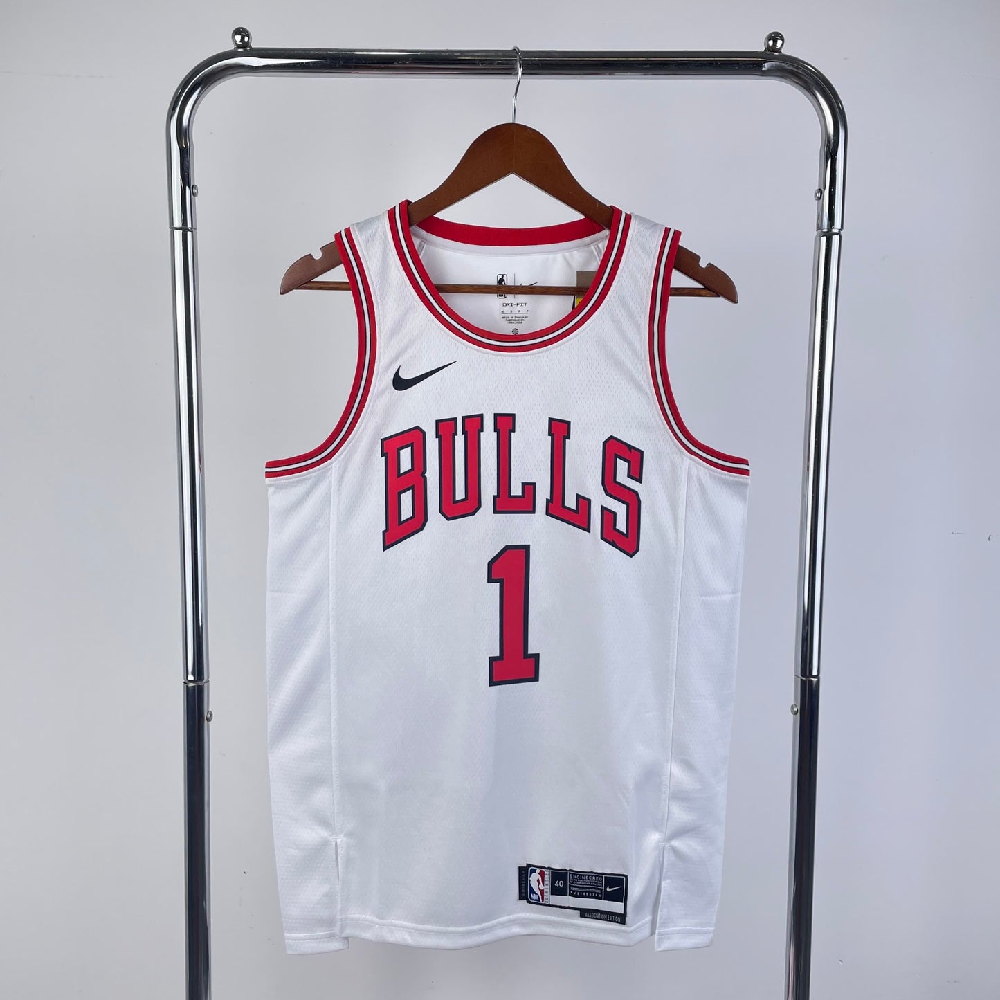23 Season Bulls White 1 # Rose