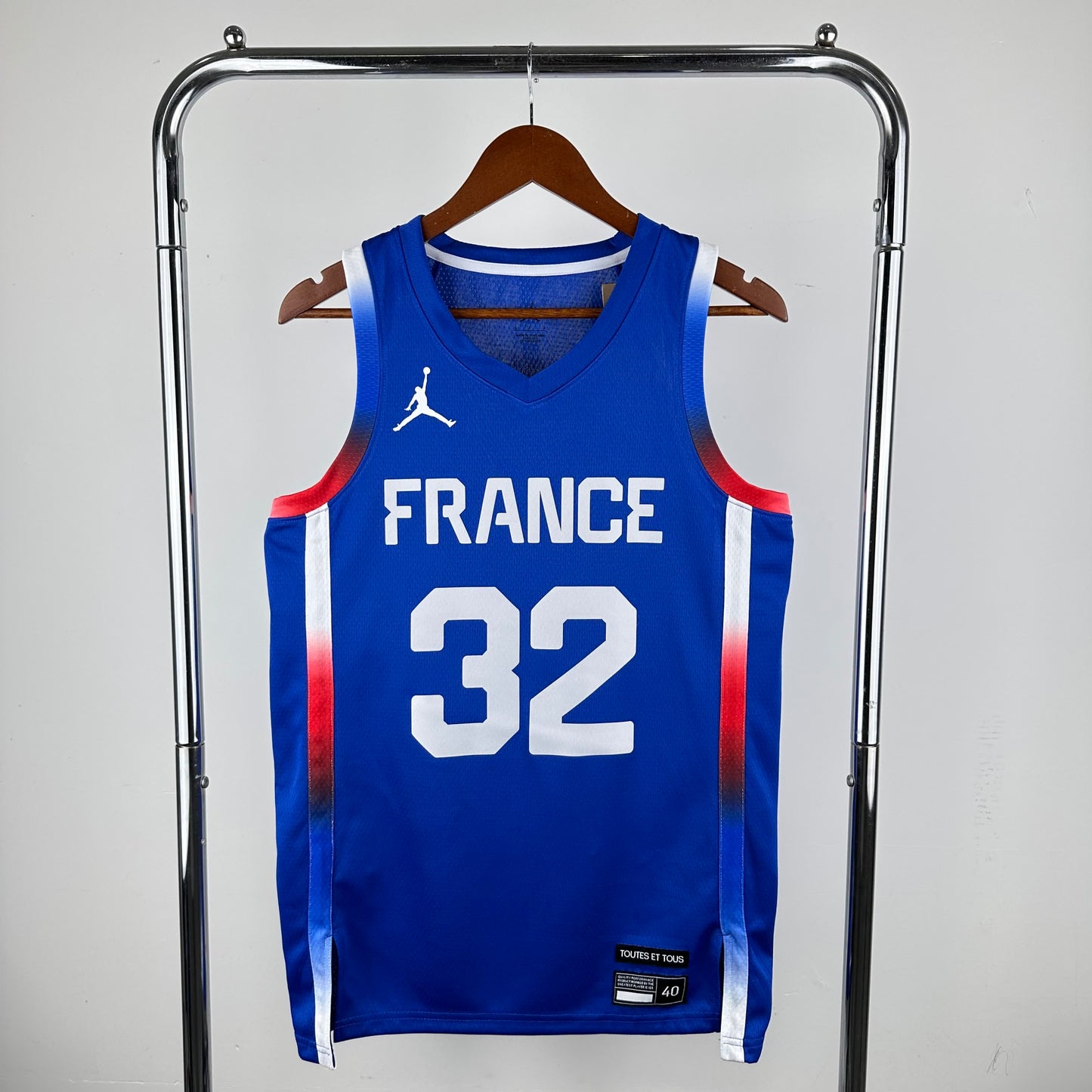 24 years Olympic Games France team Blue 32 # Wembanyama