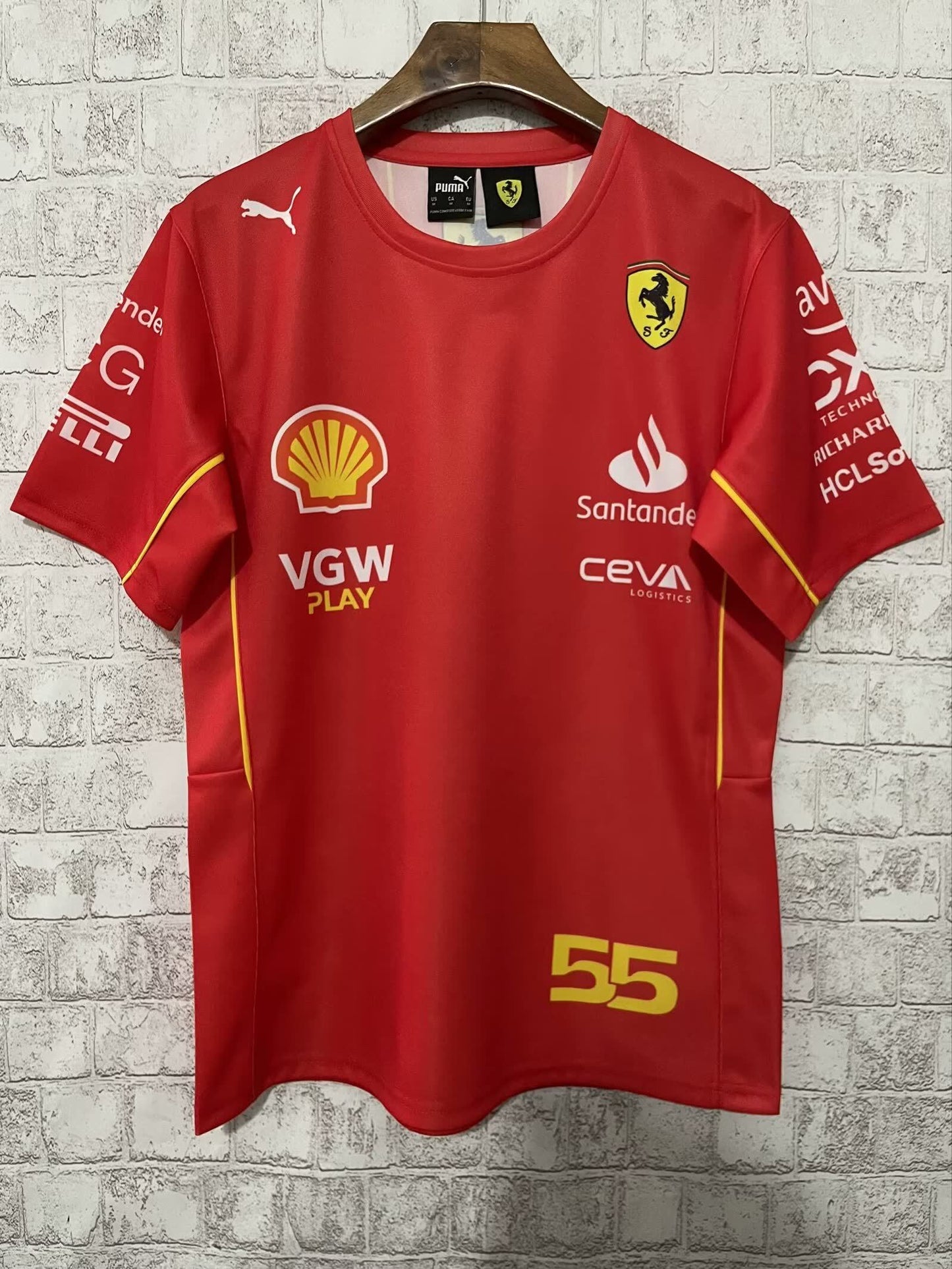F1 2024 Ferrari 55 round neck S-5 XL