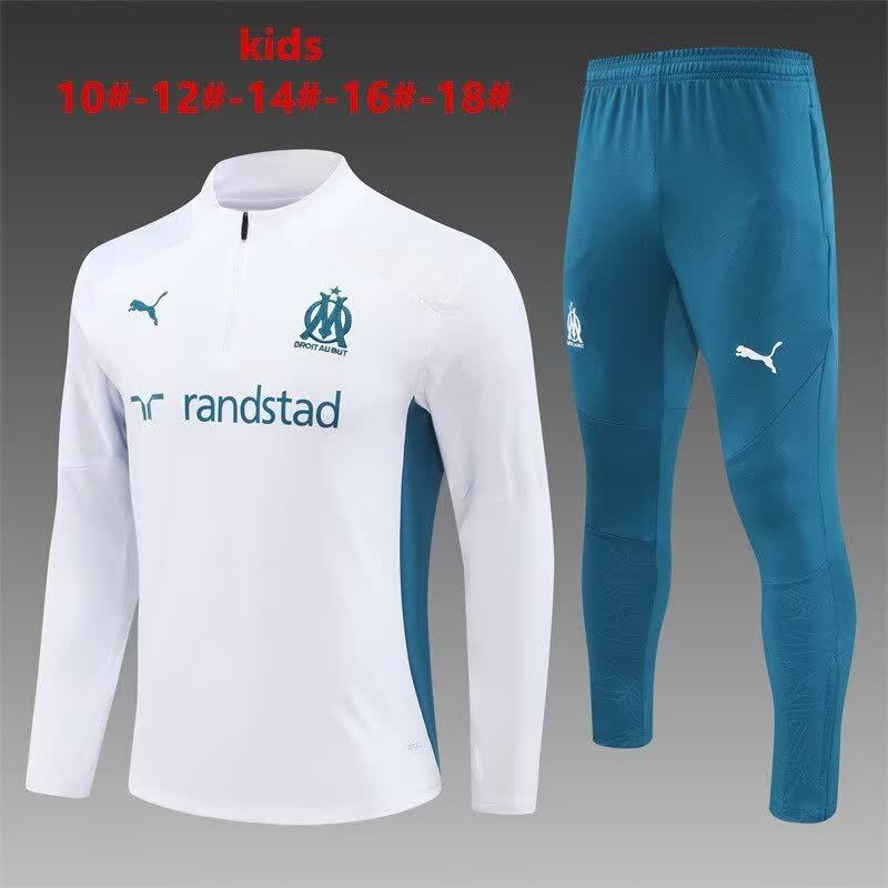 24/25 Kids # Marseille White Size 10-18