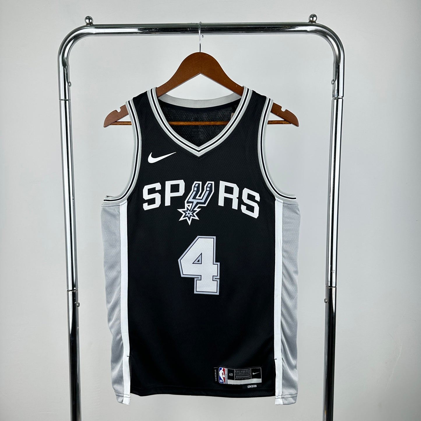 San Antonio Spurs Black 4 # Fox S-XXL