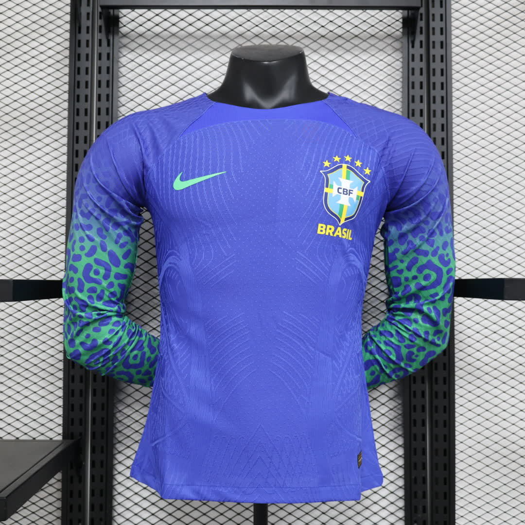 23/24 Long Sleeve Brazil Away Player Edition