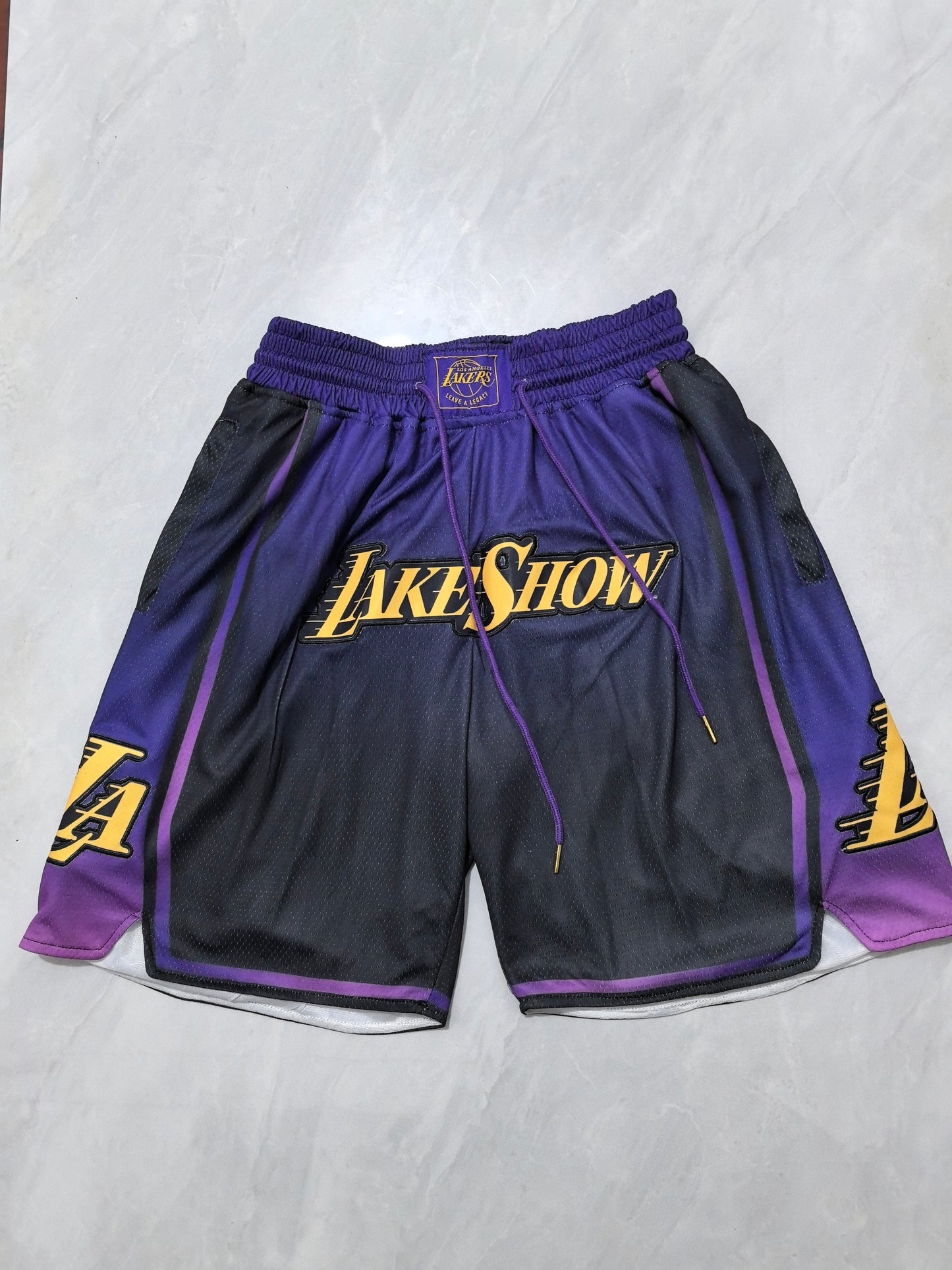 25th Lakers City Edition Purple Pocket JUST DON Shorts S-XXL