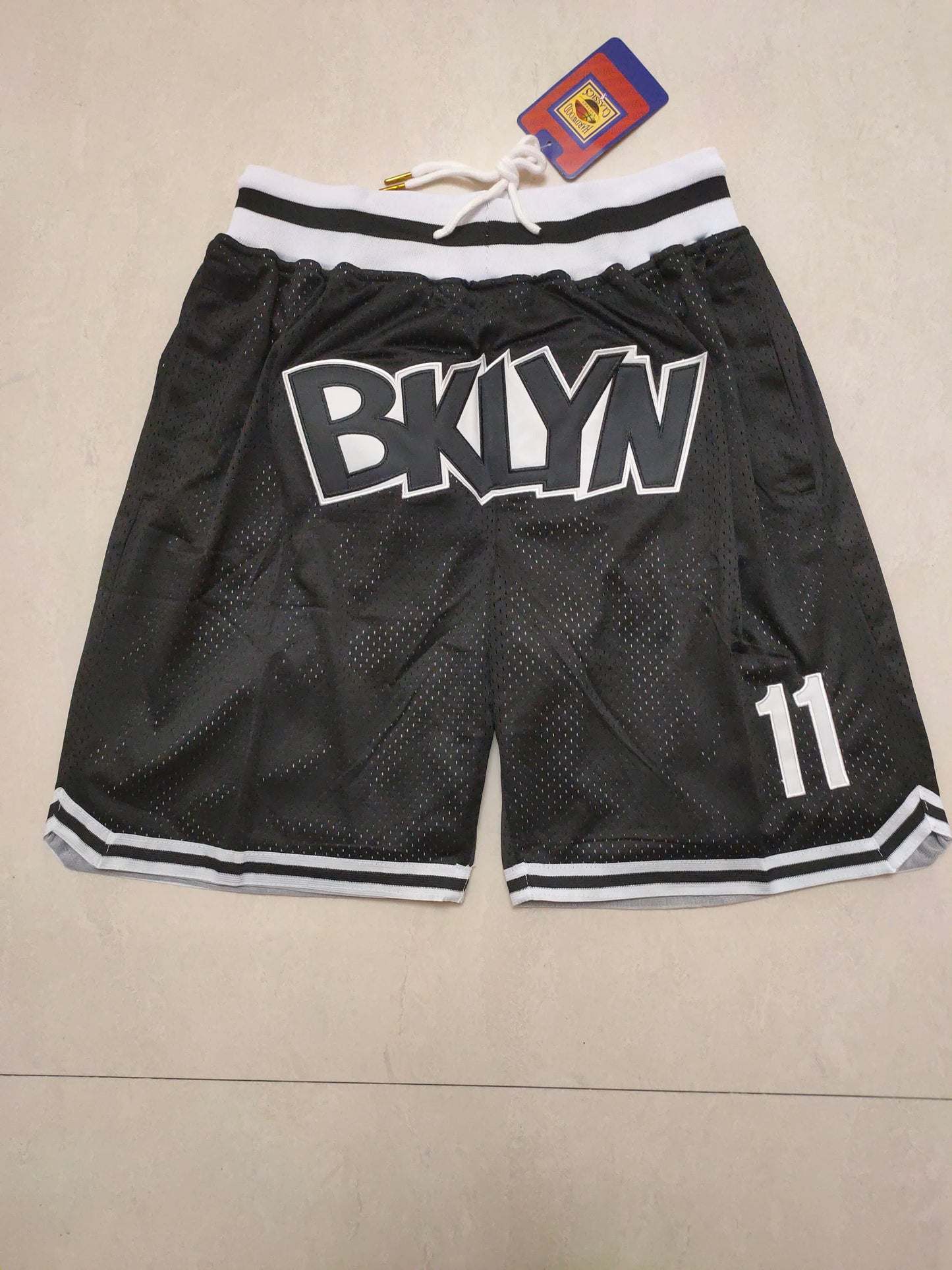 Nets Black No.11 Pocket Shorts